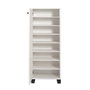 Hanah Home Zapatero Blanco 50x127x38cm con Diseño Inspirado en Cubismo y Surrealismo